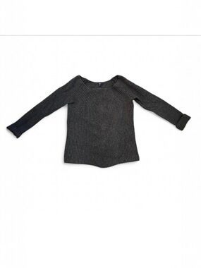 GAP Asymmetrical Hem Wool Blend Textured Cable Sweater M Circular Knit Capsule